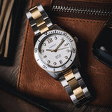 White & Gold - Maraí 401 Prestige Compact - 36mm 18K Gold Dive Watch (2026 Edition)