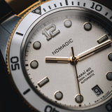 White & Gold - Maraí 401 Prestige Compact - 36mm 18K Gold Dive Watch (2026 Edition)