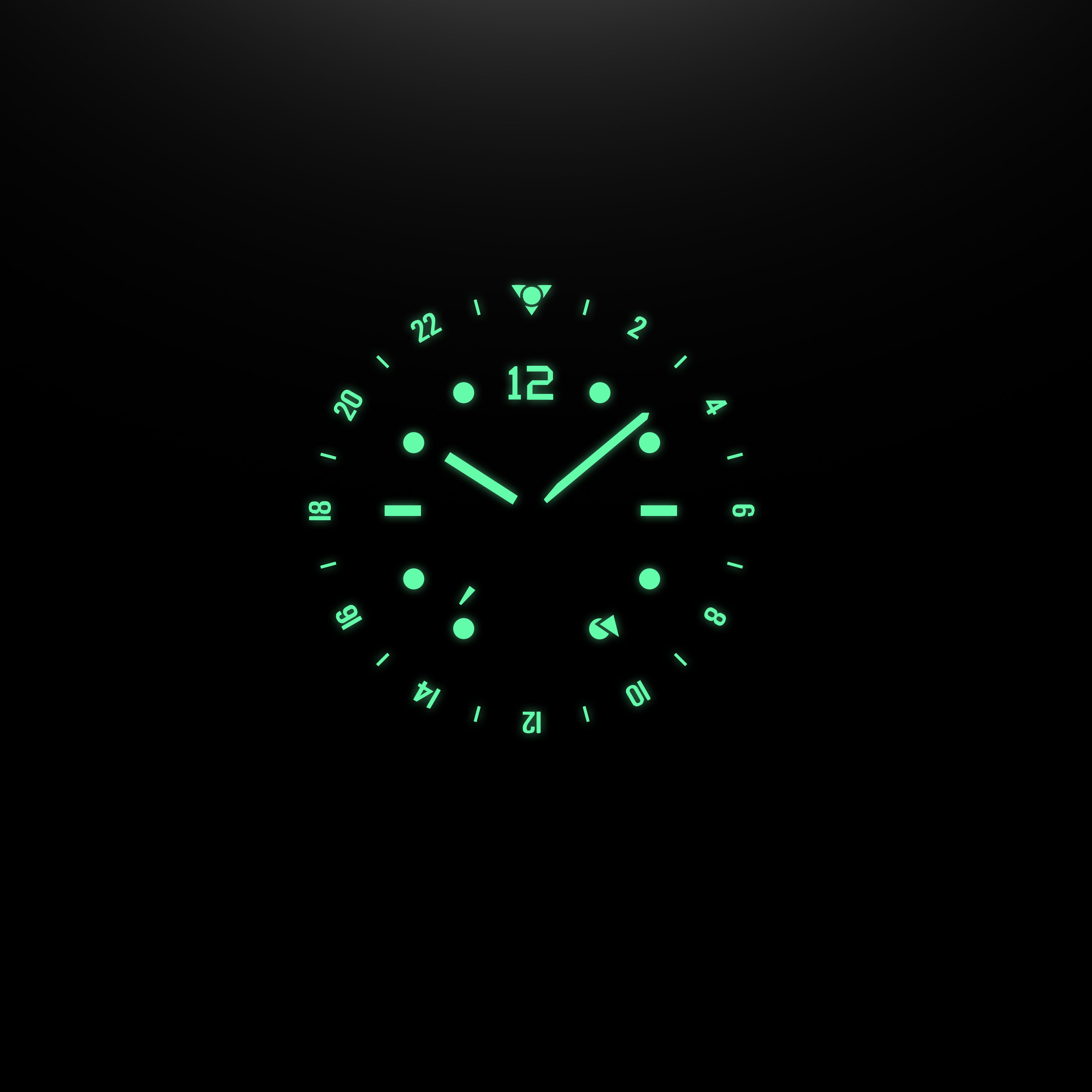 Fíor 555 Prestige - 18k Gold (PVD) GMT Watch (41mm) - Classic Black and Gold (1st Edtn)