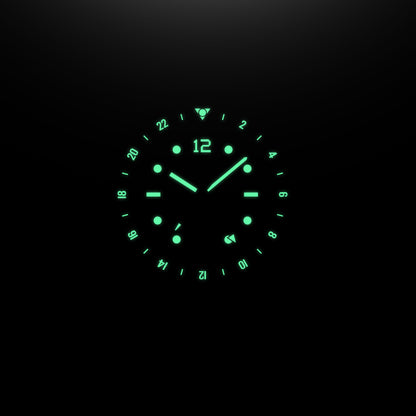 Fíor 555 - GMT Watch (41mm) - Crimson Dawn (1st Edtn)