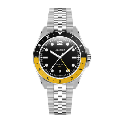 Fíor 555 - GMT Watch (41mm) - Shipyard Yellow