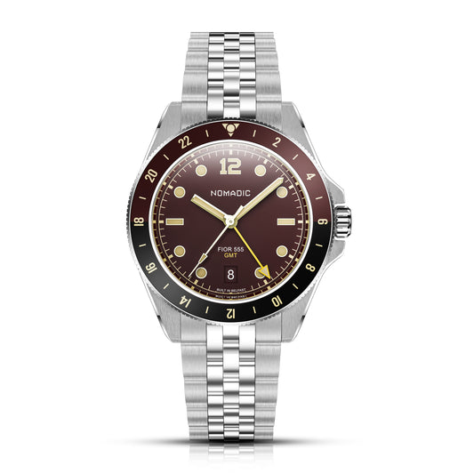 Fíor 555 - GMT Watch (41mm) - Crimson Dawn (1st Edtn)