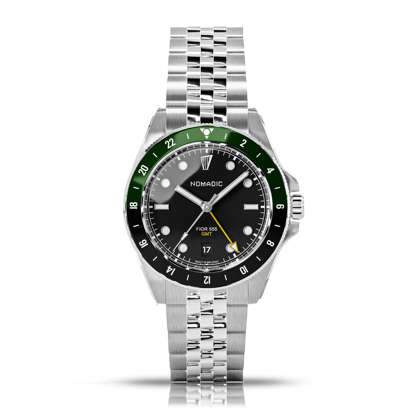 Black Shamrock - Ltd Edtn St. Patricks Day 2025 - Fíor 555 - GMT Watch (41mm)