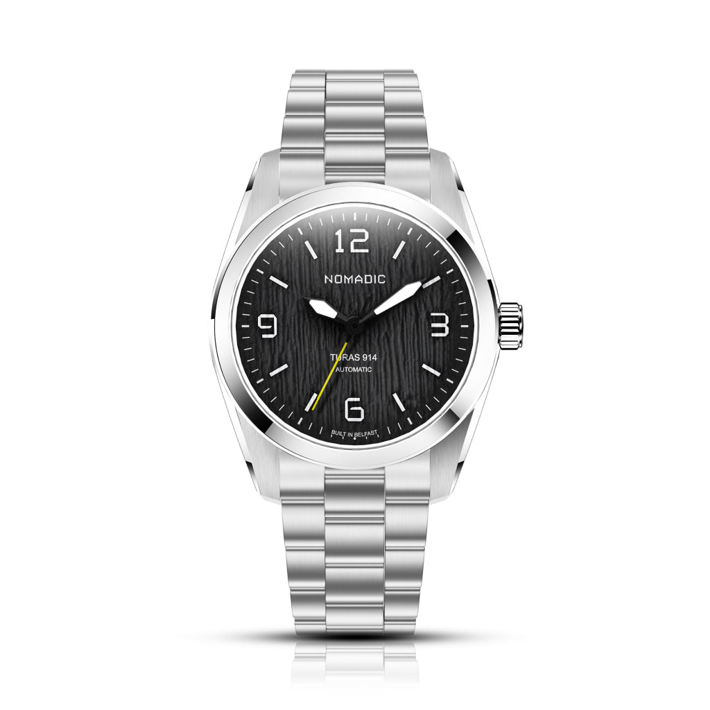 Turas 914 - Black Ice - Expedition Watch (39mm)(2025 EDTN) – Nomadic Turas 914 - Black Ice - Expedition Watch (39mm)(2025 EDTN) – Nomadic