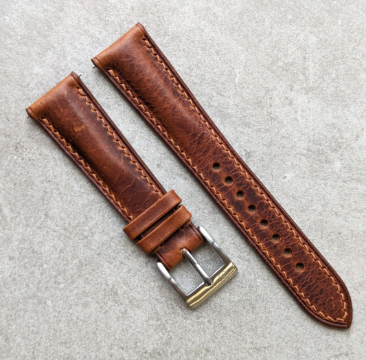 Strap Tailor - Badalassi Wax Watch Strap - Tan Brown - Medium - 20mm