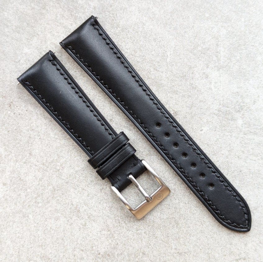 Strap Tailor - Buttero Watch Strap - Black - Medium - 20mm