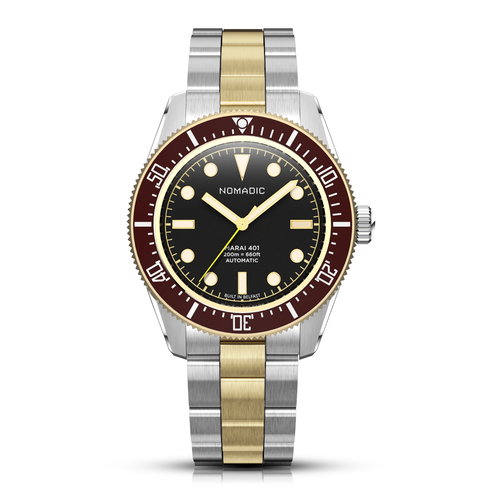 Crimson Dawn - Maraí 401 Prestige - 18K Gold Dive Watch