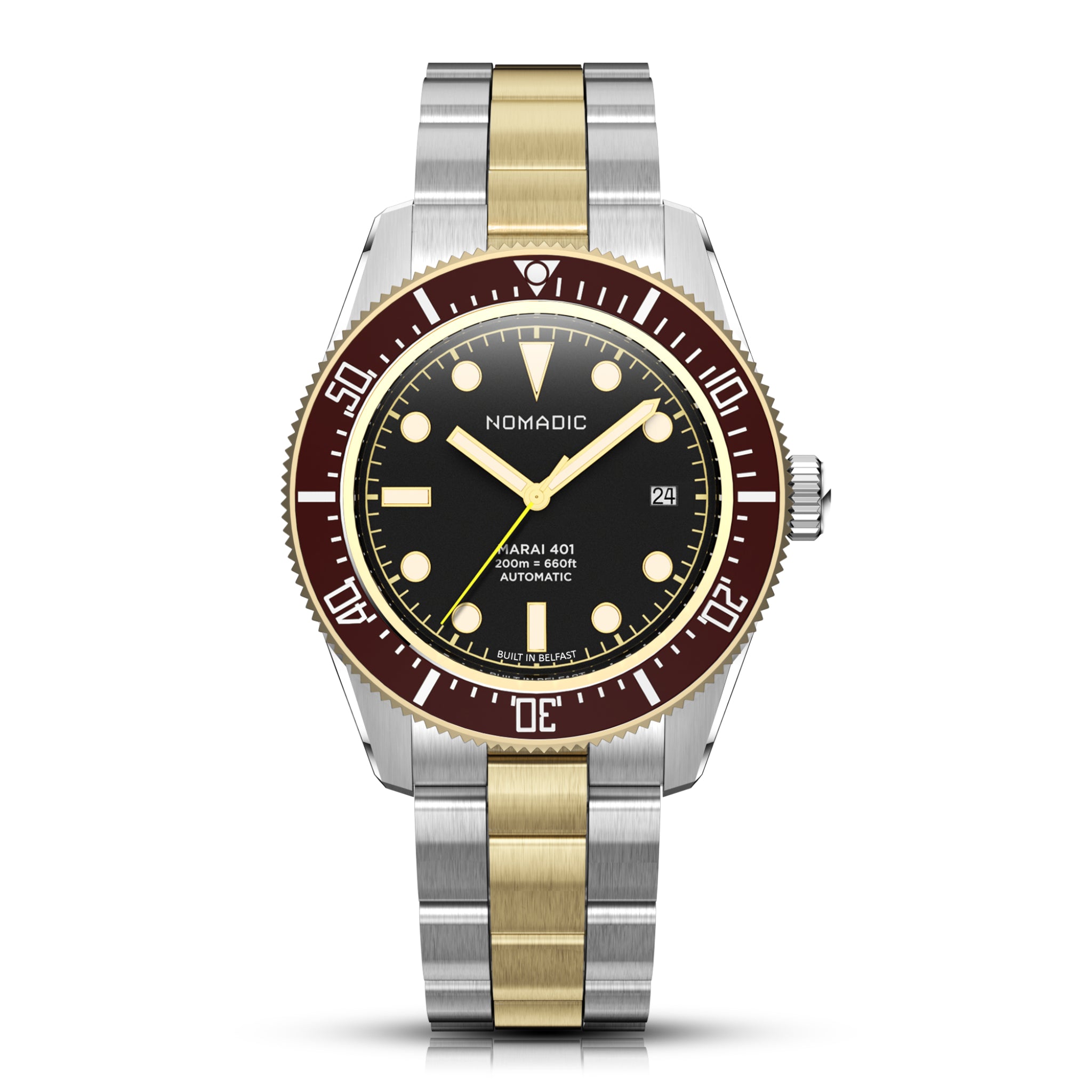 Crimson Dawn - Maraí 401 Prestige - 18K Gold Dive Watch