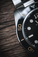 Classic Black and Gold - Maraí 401 Compact - 36mm Dive Watch (2026 Edition)