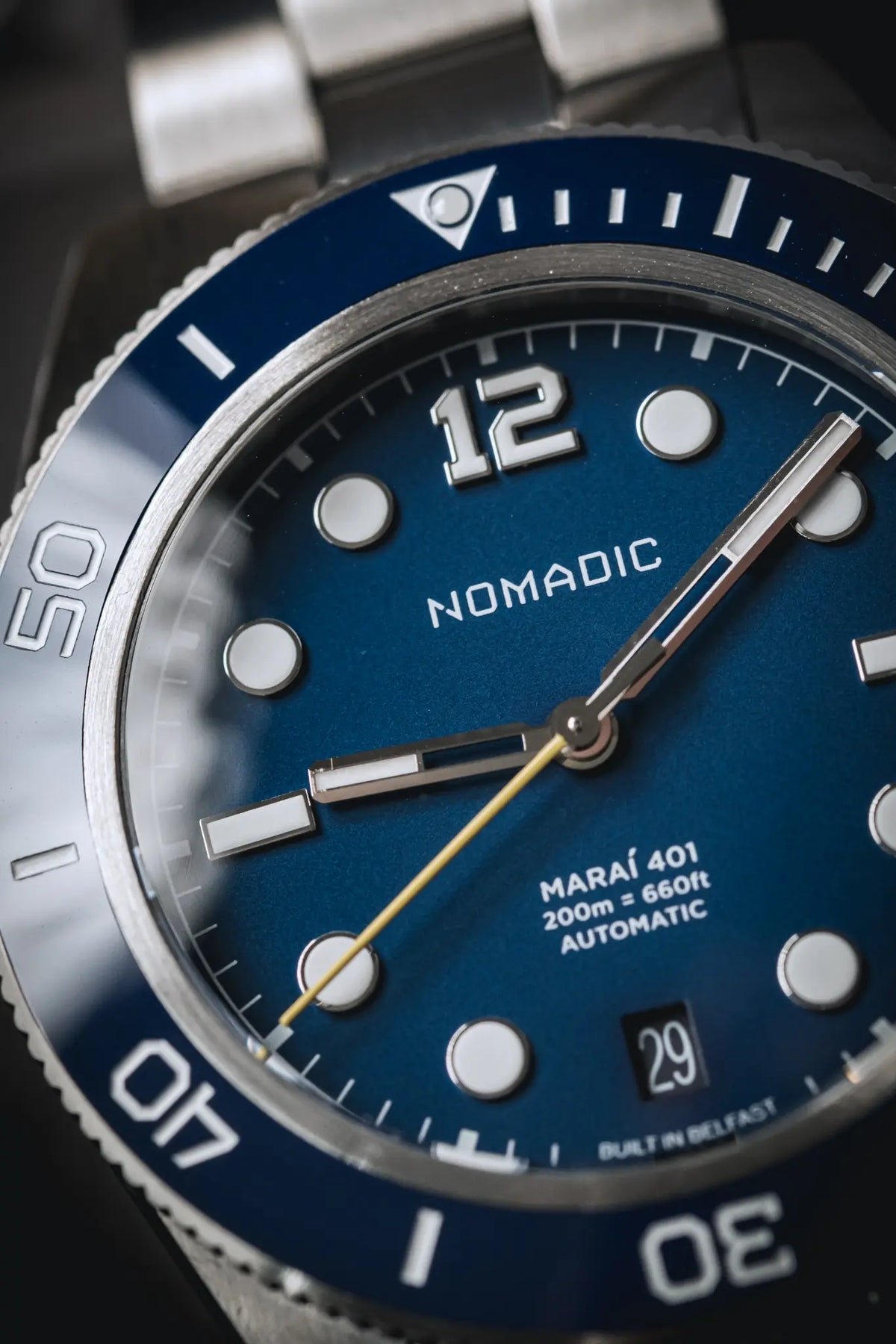 Deep Ocean Blue - Maraí 401 - 40mm Dive Watch (2026 Edition)