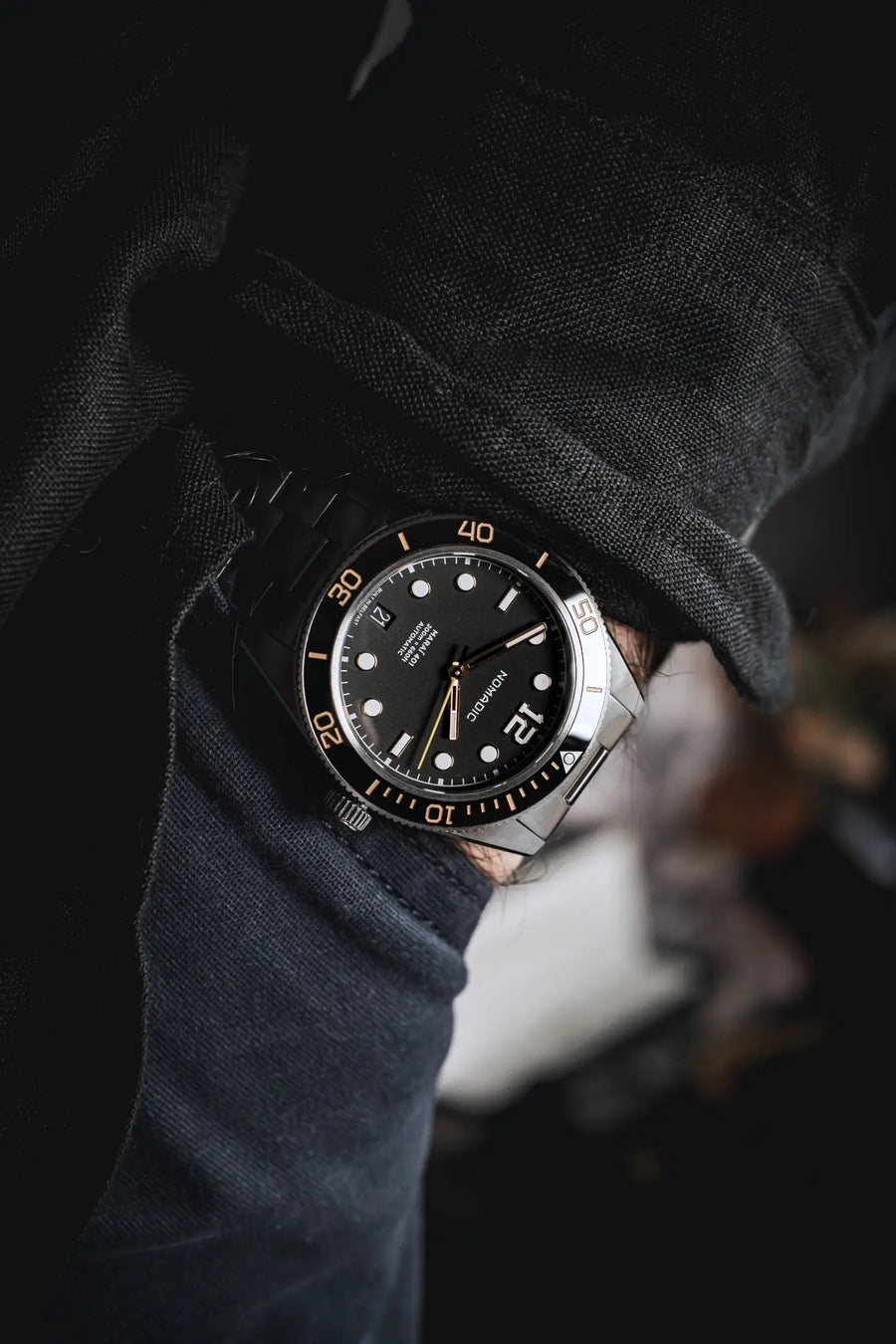 Classic Black and Gold - Maraí 401 Compact - 36mm Dive Watch (2026 Edition)
