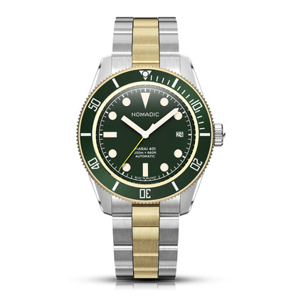 Emerald Abyss - Maraí 401 Prestige - 18K Gold Dive Watch