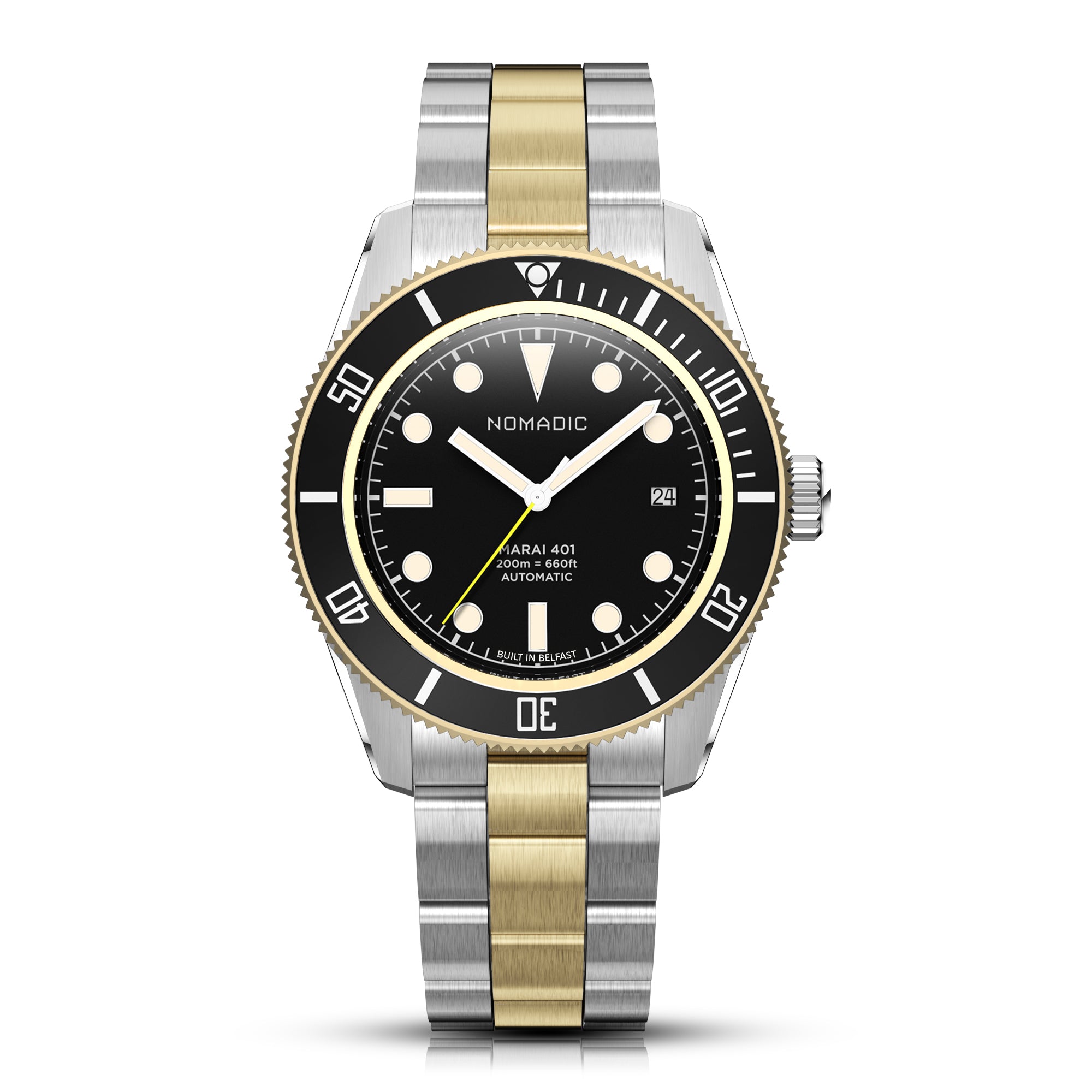 Pitch Black - Maraí 401 Prestige - 18K Gold Dive Watch